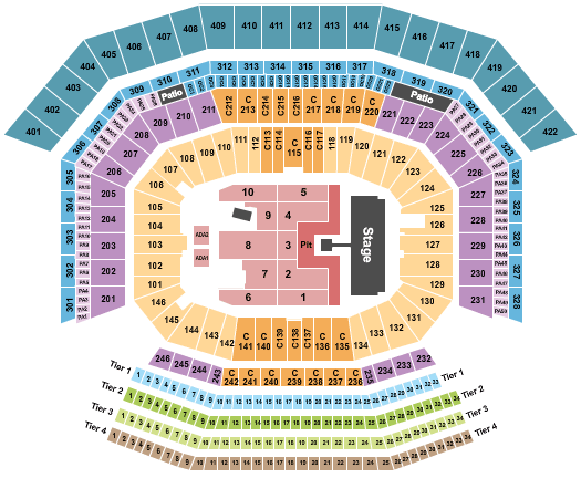 Levi's Stadium AC/DC Seating Chart